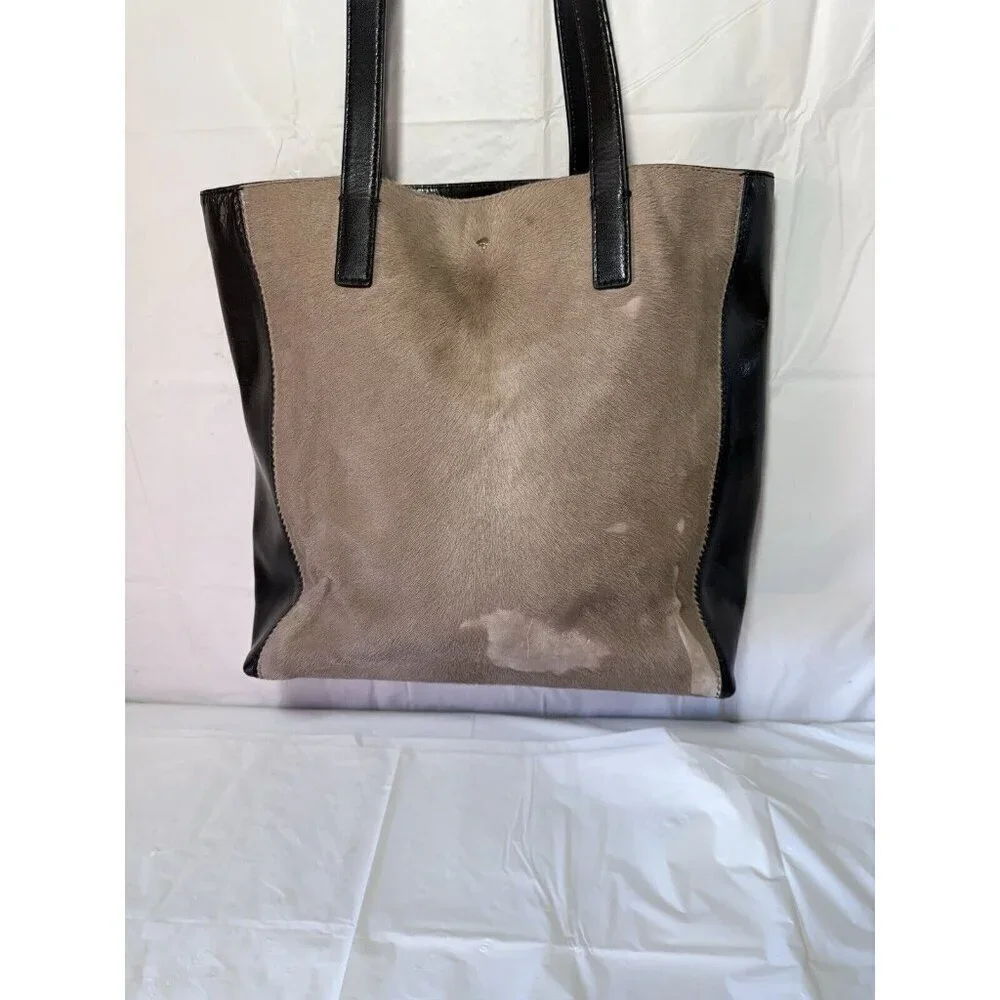 Kate Spade Madison Avenue Collection hair on Leather Tote boho western